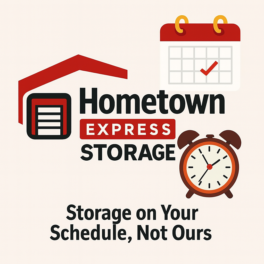 Hometown Express Storage 24/.7 access and rental